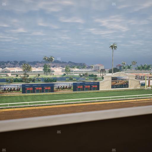 Del Mar Thoroughbred Club - Section Stretch Run Box 36 J Lvl 4 Seat View