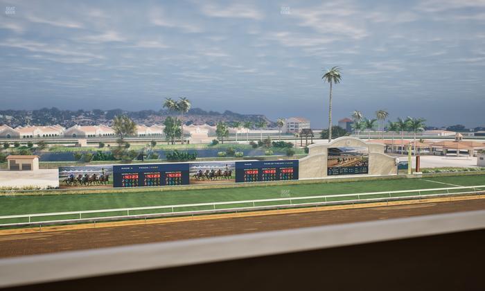 Del Mar Thoroughbred Club - Section Stretch Run Box 36 J Lvl 4 Seat View