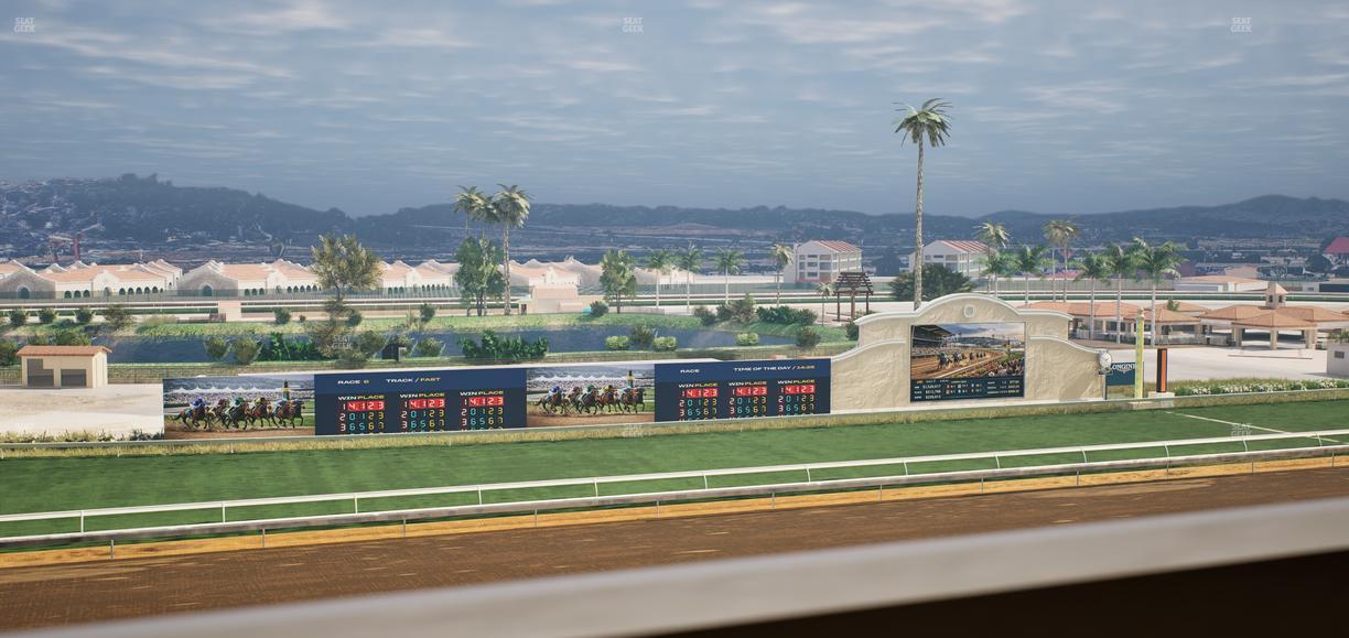 Del Mar Thoroughbred Club - Section Stretch Run Box 36 J Lvl 4 Seat View
