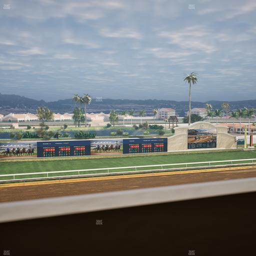 Del Mar Thoroughbred Club - Section Stretch Run Box 36 J Lvl 4 Seat View