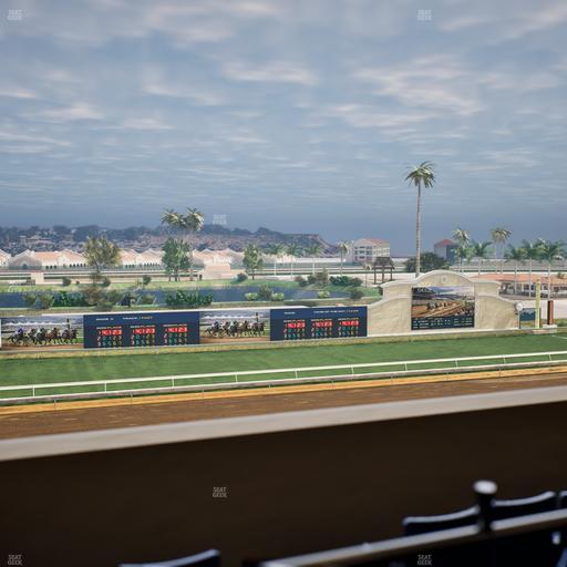Del Mar Thoroughbred Club - Section Stretch Run Box 36 K Lvl 4 Seat View