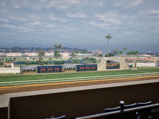 Del Mar Thoroughbred Club - Section Stretch Run Box 36 K Lvl 4 Seat View