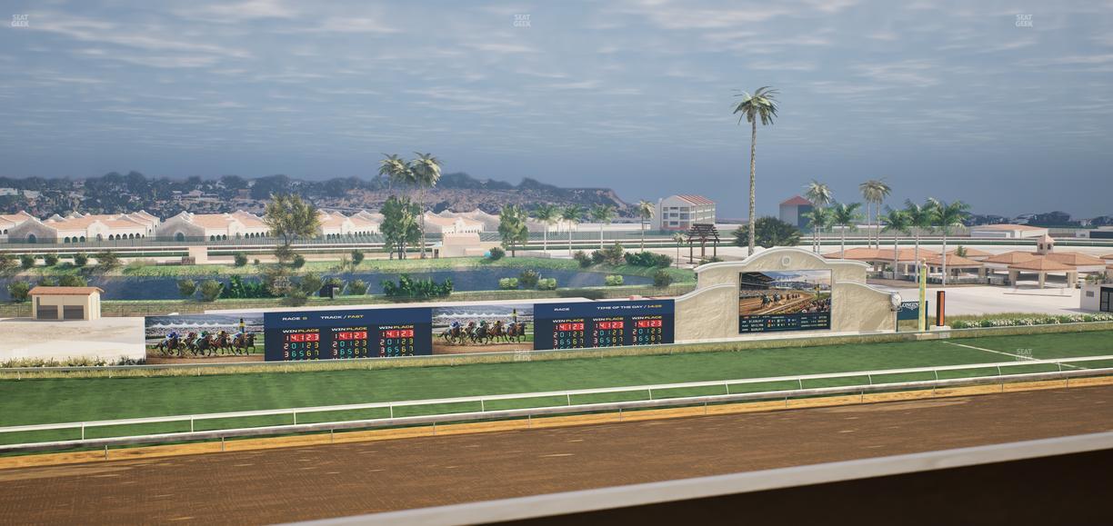 Del Mar Thoroughbred Club - Section Stretch Run Box 36 L Lvl 4 Seat View