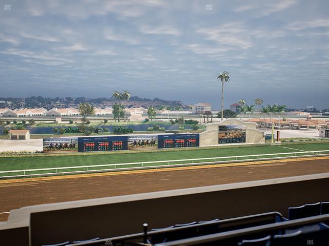Del Mar Thoroughbred Club - Section Stretch Run Box 36 L Lvl 4 Seat View