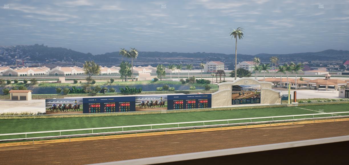 Del Mar Thoroughbred Club - Section Stretch Run Box 36 L Lvl 4 Seat View