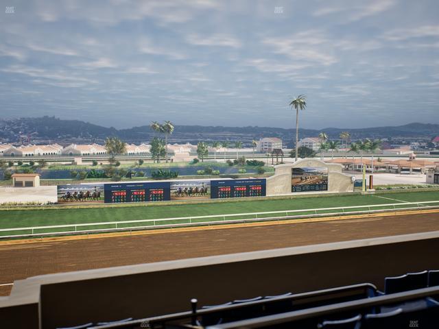 Del Mar Thoroughbred Club - Section Stretch Run Box 36 L Lvl 4 Seat View
