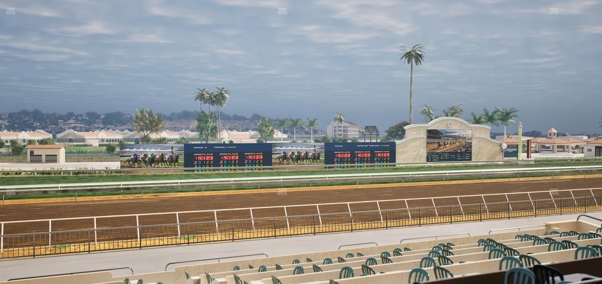 Del Mar Thoroughbred Club - Section Stretch Run Box 37 B Lvl 2 Seat View