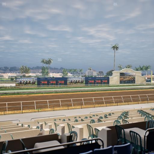 Del Mar Thoroughbred Club - Section Stretch Run Box 37 B Lvl 2 Seat View
