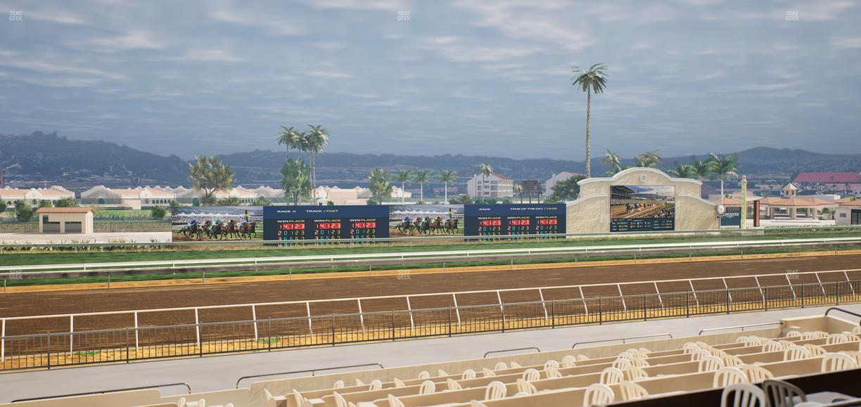 Del Mar Thoroughbred Club - Section Stretch Run Box 37 B Lvl 2 Seat View