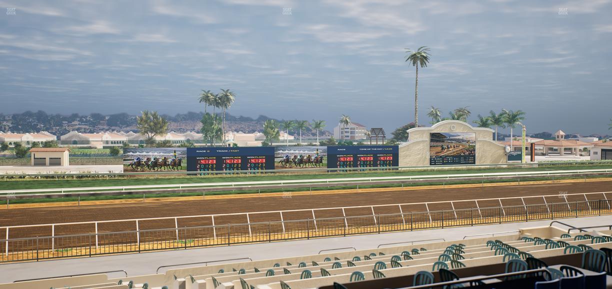 Del Mar Thoroughbred Club - Section Stretch Run Box 37 C Lvl 2 Seat View