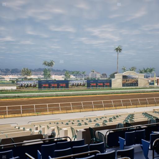Del Mar Thoroughbred Club - Section Stretch Run Box 37 C Lvl 2 Seat View