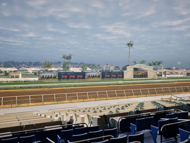 Del Mar Thoroughbred Club - Section Stretch Run Box 37 C Lvl 2 Seat View