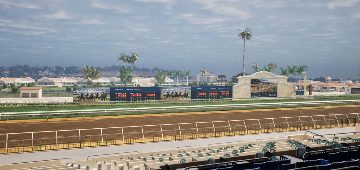 Del Mar Thoroughbred Club - Section Stretch Run Box 37 D Lvl 2 Seat View