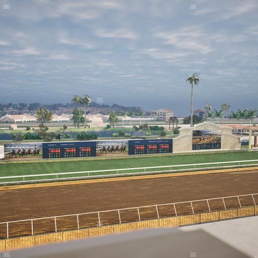 Del Mar Thoroughbred Club - Section Stretch Run Box 37 J Lvl 4 Seat View