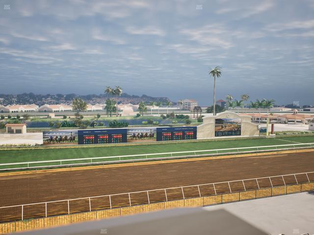 Del Mar Thoroughbred Club - Section Stretch Run Box 37 J Lvl 4 Seat View