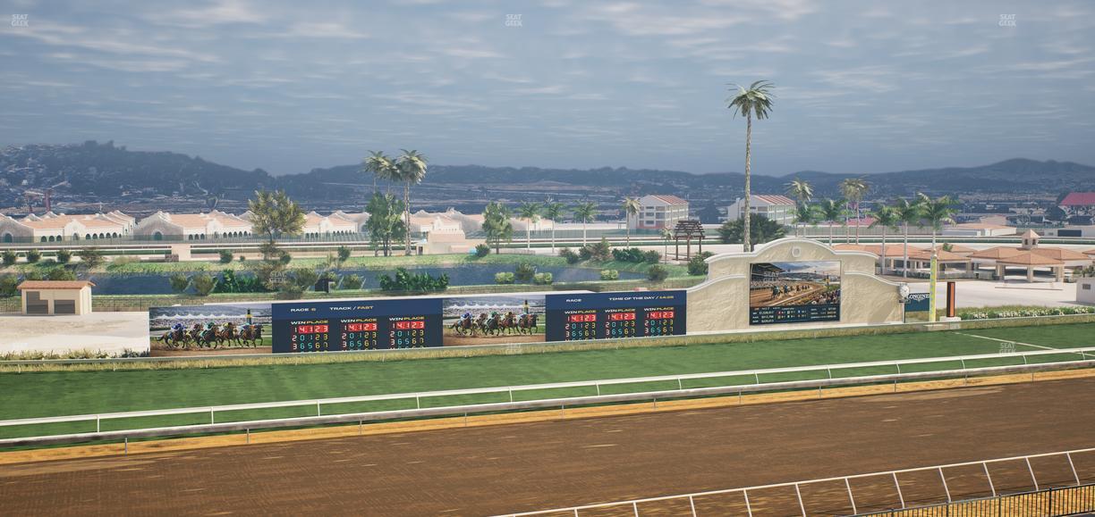 Del Mar Thoroughbred Club - Section Stretch Run Box 37 J Lvl 4 Seat View