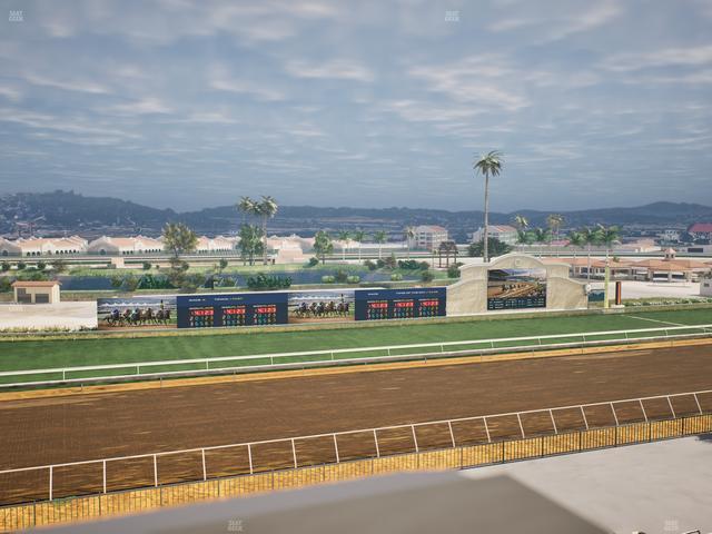 Del Mar Thoroughbred Club - Section Stretch Run Box 37 J Lvl 4 Seat View