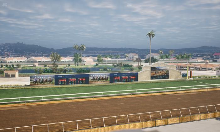 Del Mar Thoroughbred Club - Section Stretch Run Box 37 J Lvl 4 Seat View