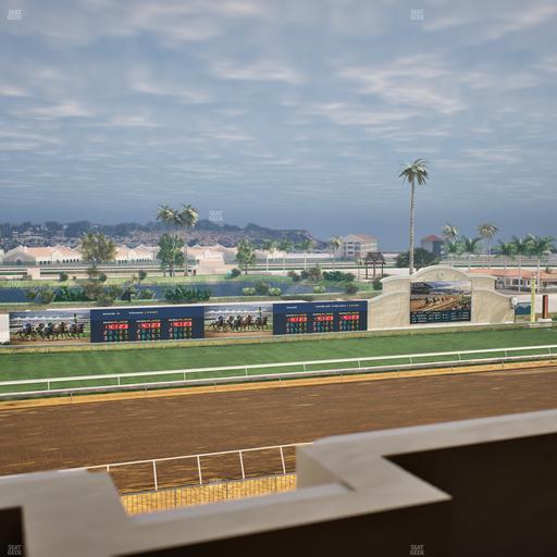 Del Mar Thoroughbred Club - Section Stretch Run Box 37 K Lvl 4 Seat View