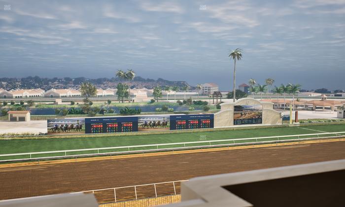 Del Mar Thoroughbred Club - Section Stretch Run Box 37 K Lvl 4 Seat View