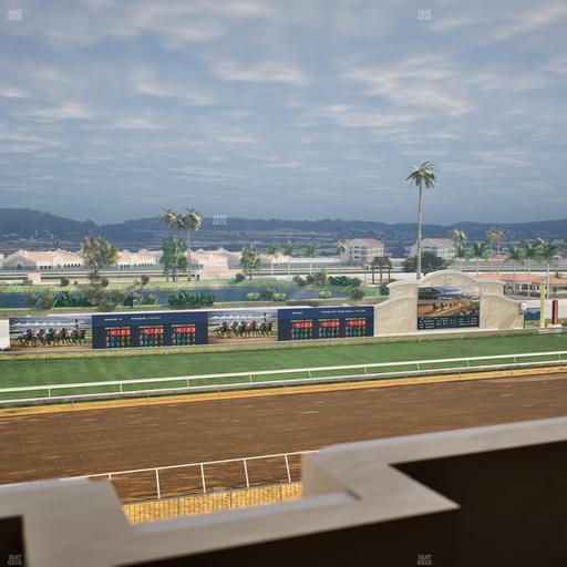 Del Mar Thoroughbred Club - Section Stretch Run Box 37 K Lvl 4 Seat View