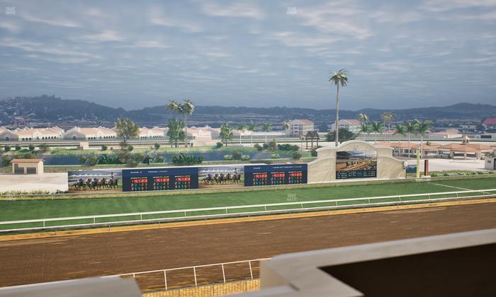 Del Mar Thoroughbred Club - Section Stretch Run Box 37 K Lvl 4 Seat View