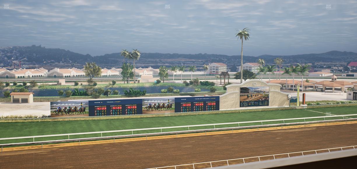 Del Mar Thoroughbred Club - Section Stretch Run Box 37 L Lvl 4 Seat View