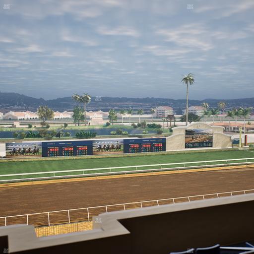 Del Mar Thoroughbred Club - Section Stretch Run Box 37 L Lvl 4 Seat View