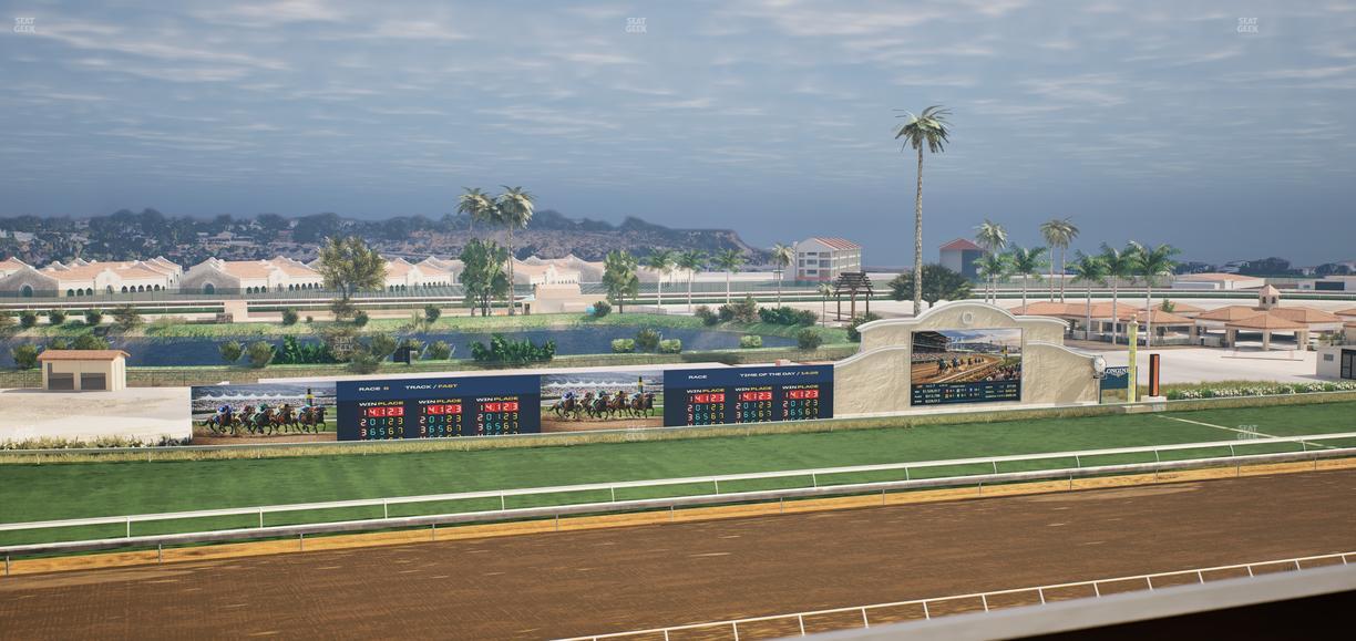 Del Mar Thoroughbred Club - Section Stretch Run Box 37 L Lvl 4 Seat View