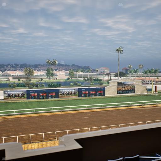 Del Mar Thoroughbred Club - Section Stretch Run Box 37 L Lvl 4 Seat View