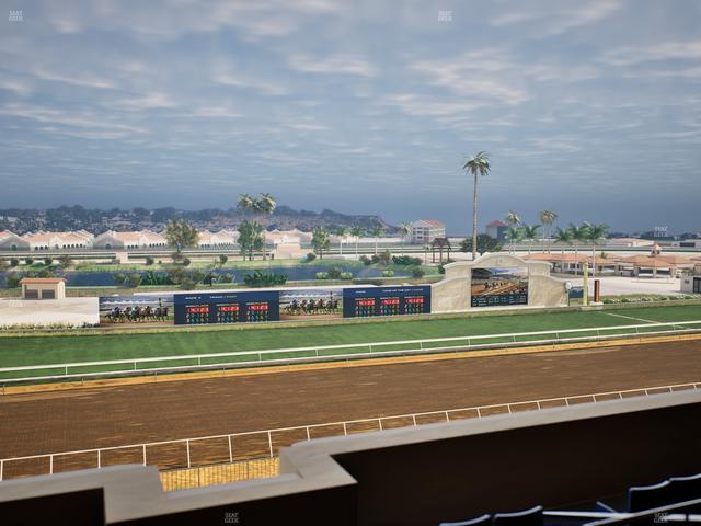 Del Mar Thoroughbred Club - Section Stretch Run Box 37 L Lvl 4 Seat View