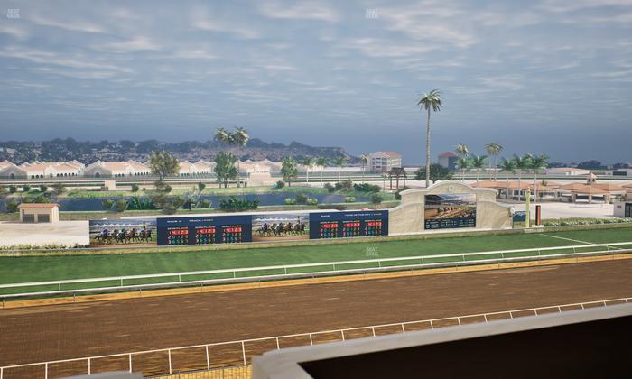 Del Mar Thoroughbred Club - Section Stretch Run Box 37 L Lvl 4 Seat View