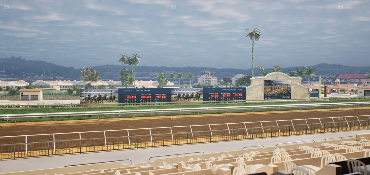 Del Mar Thoroughbred Club - Section Stretch Run Box 38 B Lvl 2 Seat View