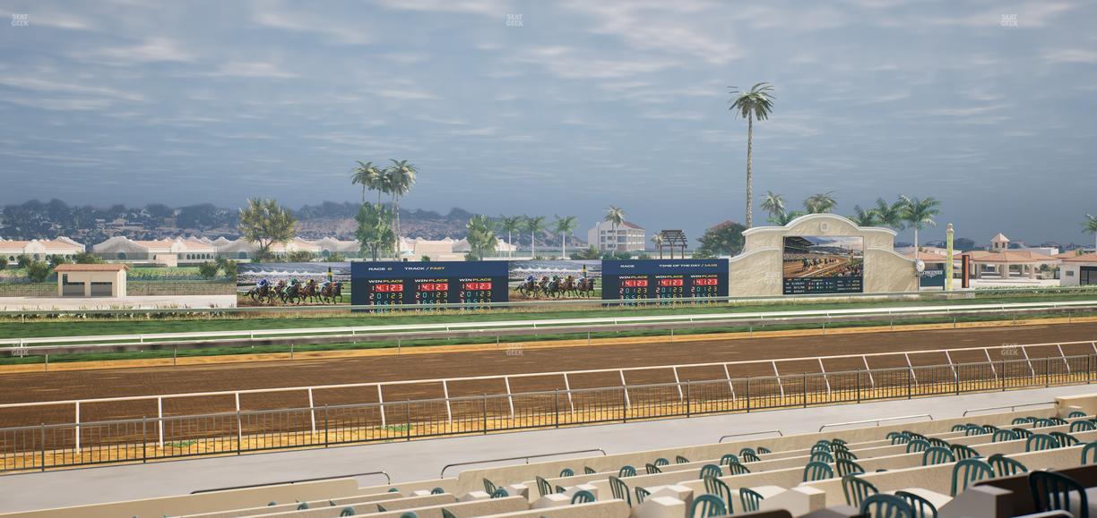 Del Mar Thoroughbred Club - Section Stretch Run Box 38 B Lvl 2 Seat View