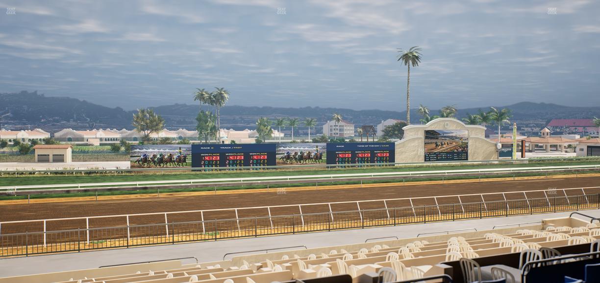 Del Mar Thoroughbred Club - Section Stretch Run Box 38 C Lvl 2 Seat View