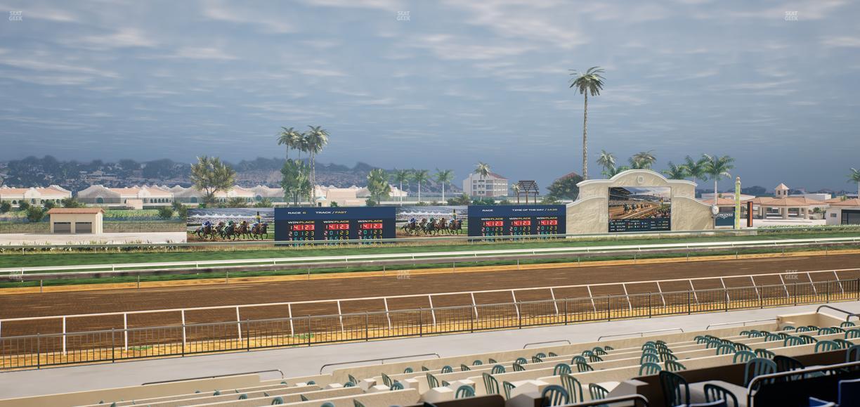 Del Mar Thoroughbred Club - Section Stretch Run Box 38 C Lvl 2 Seat View