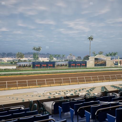 Del Mar Thoroughbred Club - Section Stretch Run Box 38 D Lvl 2 Seat View