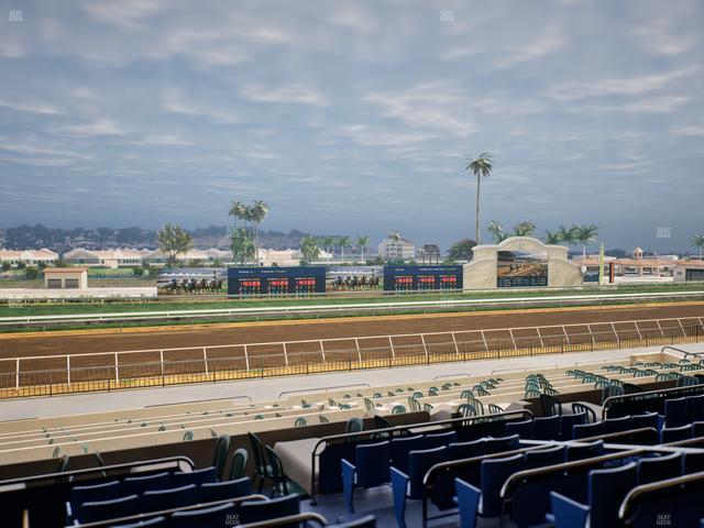Del Mar Thoroughbred Club - Section Stretch Run Box 38 D Lvl 2 Seat View