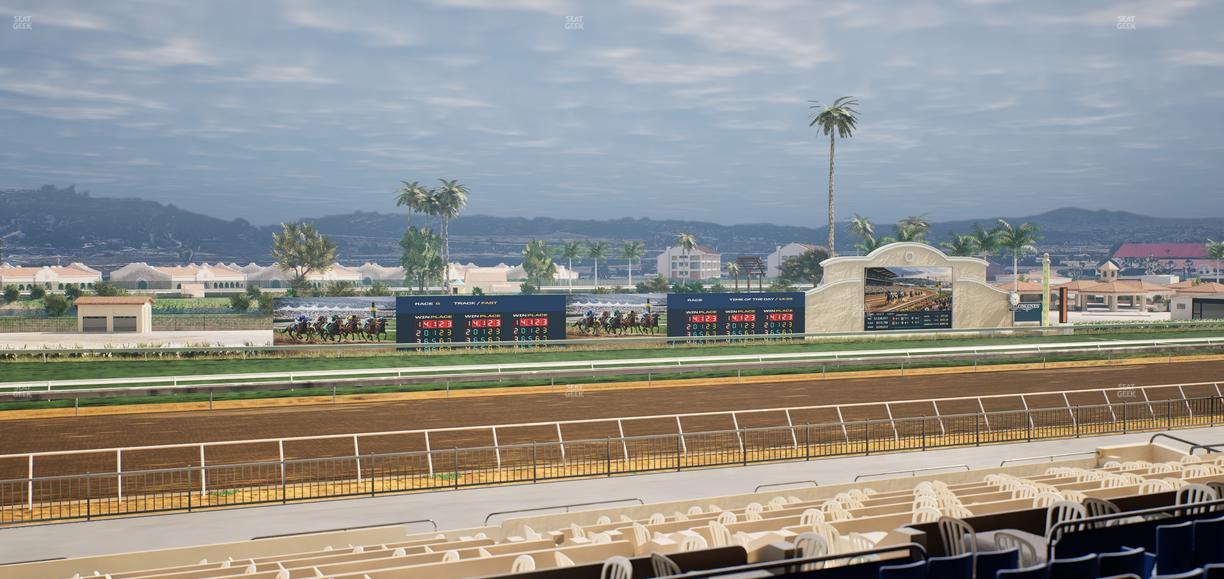 Del Mar Thoroughbred Club - Section Stretch Run Box 38 D Lvl 2 Seat View