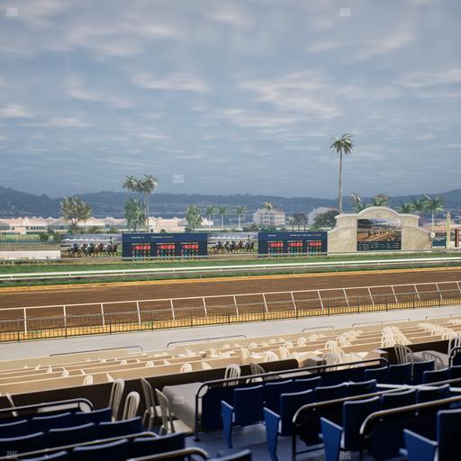 Del Mar Thoroughbred Club - Section Stretch Run Box 38 D Lvl 2 Seat View