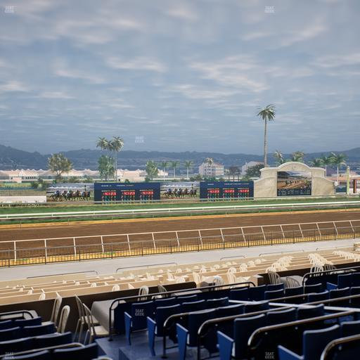Del Mar Thoroughbred Club - Section Stretch Run Box 38 E Lvl 2 Seat View