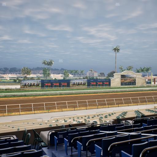 Del Mar Thoroughbred Club - Section Stretch Run Box 38 E Lvl 2 Seat View