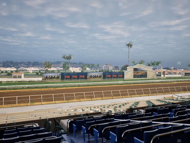 Del Mar Thoroughbred Club - Section Stretch Run Box 38 E Lvl 2 Seat View