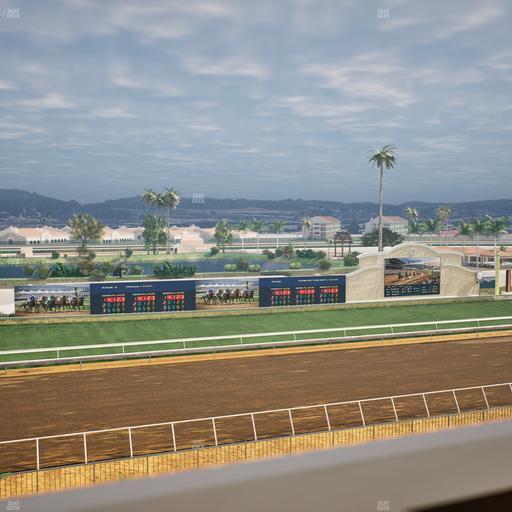 Del Mar Thoroughbred Club - Section Stretch Run Box 38 J Lvl 4 Seat View