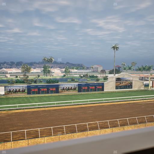Del Mar Thoroughbred Club - Section Stretch Run Box 38 J Lvl 4 Seat View