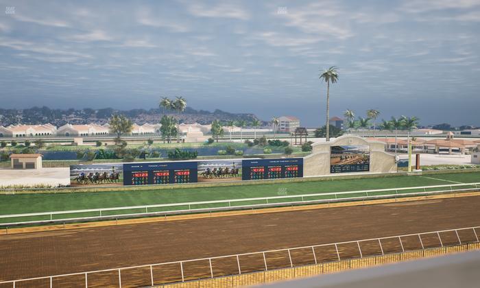 Del Mar Thoroughbred Club - Section Stretch Run Box 38 J Lvl 4 Seat View