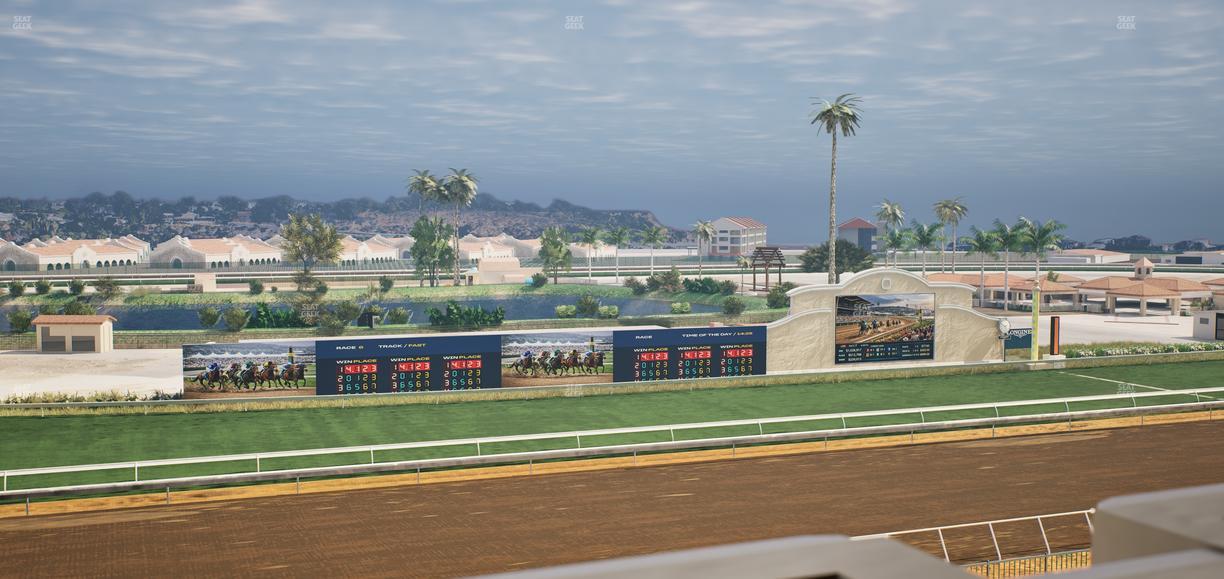 Del Mar Thoroughbred Club - Section Stretch Run Box 38 K Lvl 4 Seat View