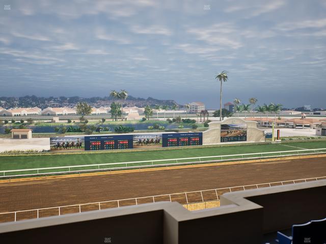 Del Mar Thoroughbred Club - Section Stretch Run Box 38 L Lvl 4 Seat View