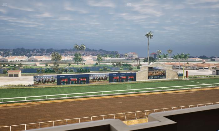 Del Mar Thoroughbred Club - Section Stretch Run Box 38 L Lvl 4 Seat View