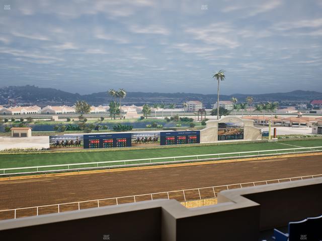 Del Mar Thoroughbred Club - Section Stretch Run Box 38 L Lvl 4 Seat View